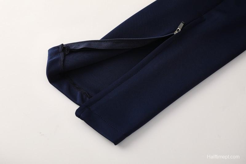 25/26 SSC Napoli Navy Blue  Full zipper Jacket Tracksuit+ long pants