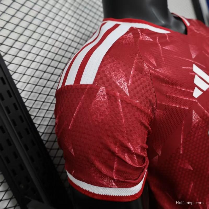 25/26 Player Version  Liverpool Home Red Abstract Pattern Jersey