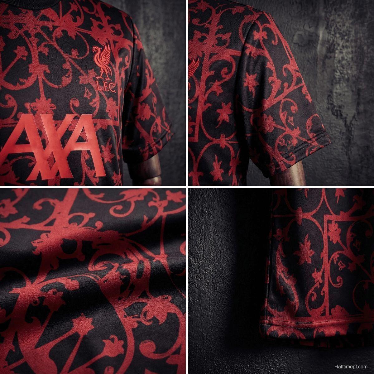 25/26 Liverpool Training Jersey Red And Black Jersey