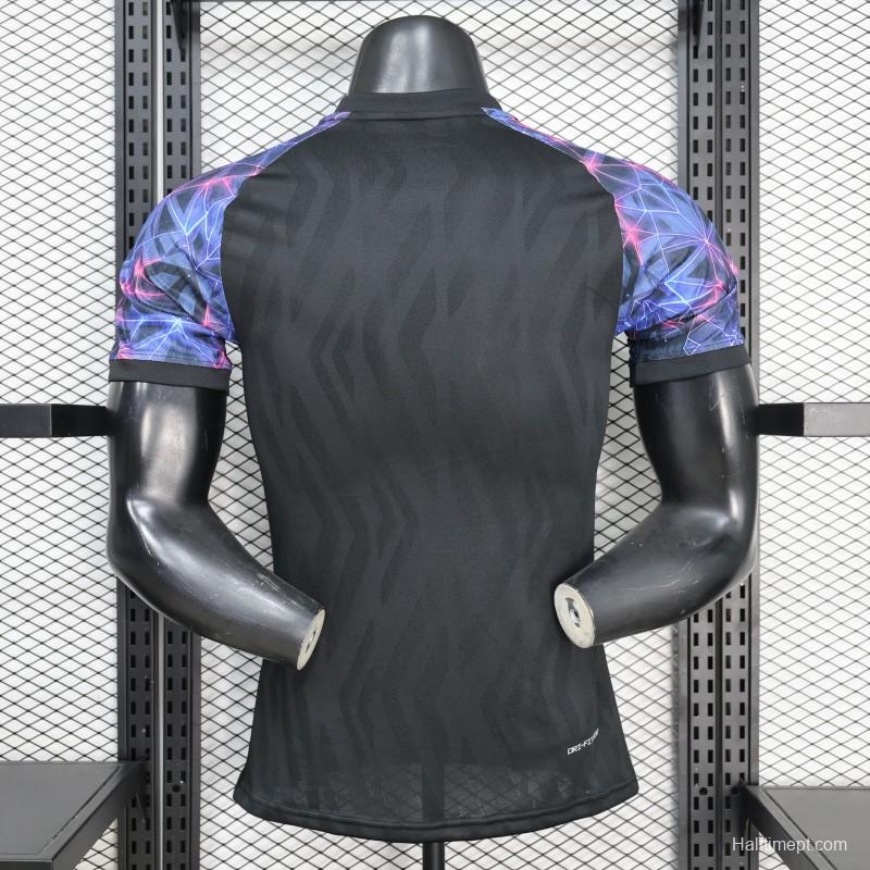 Player Version 25/26 FC Barcelona Black with Neon Geometric Pattern Jersey