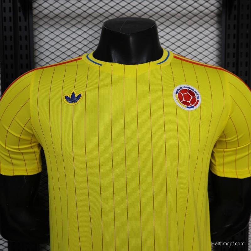 Player Version 2026 Colombia Yellow Terrace Icons Jersey