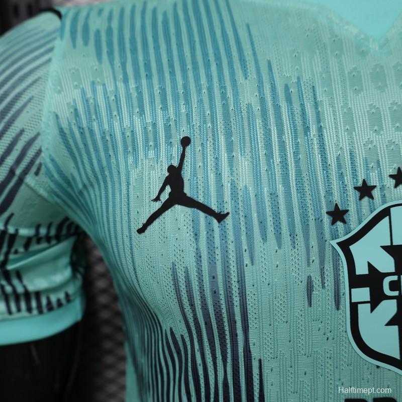 Player Version 26/27 Brazil Mint Green & Black Pattern Special Edition Jersey