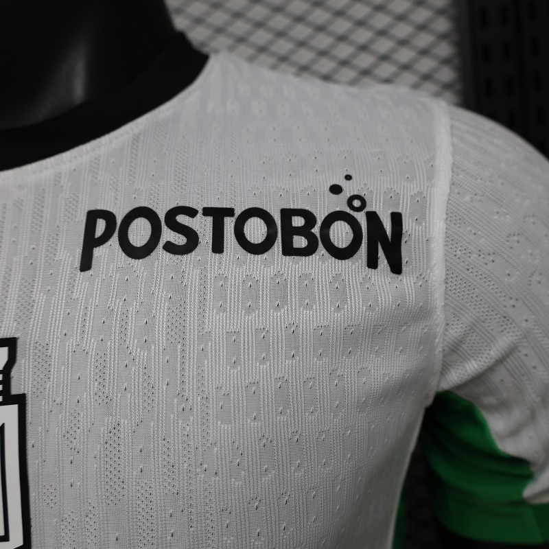 Player Version 26/27 Atlético Nacional White & Green Accent Away Jersey