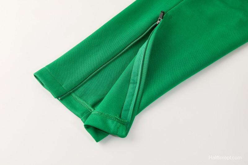 2026/27 Mexico  Green & Red Retro Full Zipper Jacket Tracksuit + Long Pants (Adidas Originals)