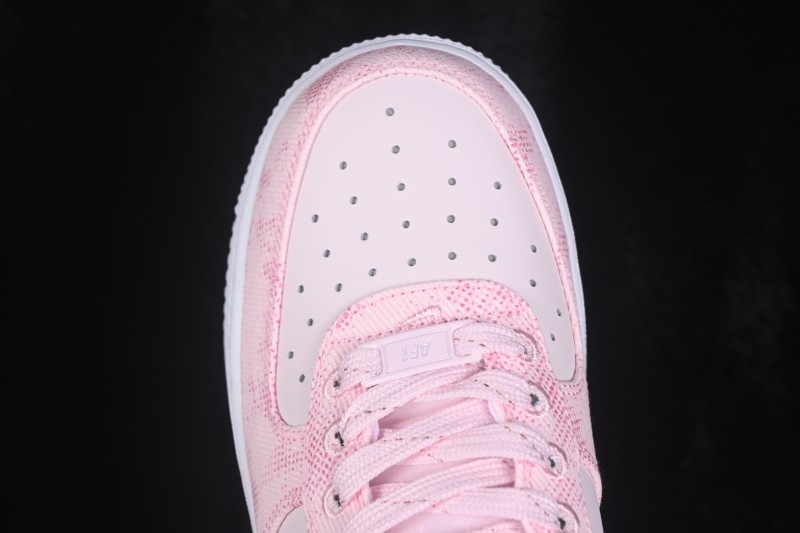 Nike Air Force 1 '07 Low Snake Print Pink Casual Sneakers - IR1974-663