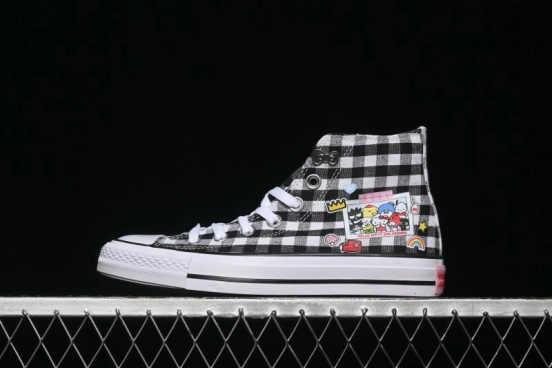 Converse × Hello Kitty and Friends Picnic Chuck Taylor All Star Hi High-Top Casual Skate Shoes - A17697C