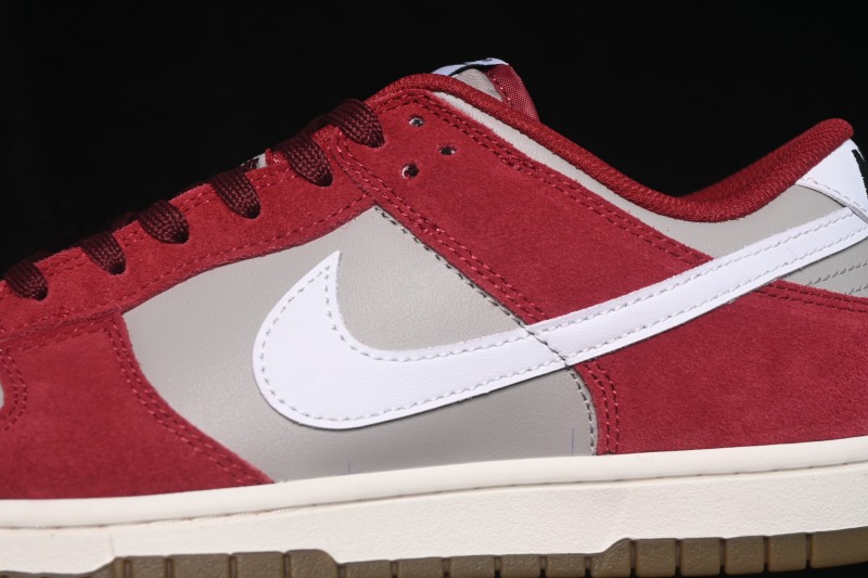 Nike SB Dunk Low White Red Low-Top Skateboarding Shoes - IB6399-004