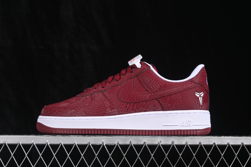 Nike Air Force 1 '07 Low Kobe Casual Sneakers with Full-Length Air Cushion - IB0018-600