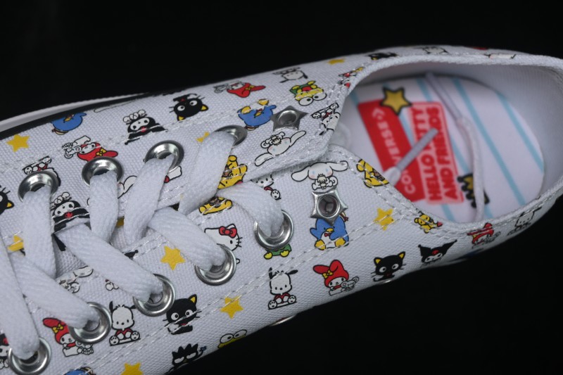 Converse ×Hello Kitty and Friends Picnic Chuck Taylor All Star Hi Low-Top Casual Skate Shoes - A17700C