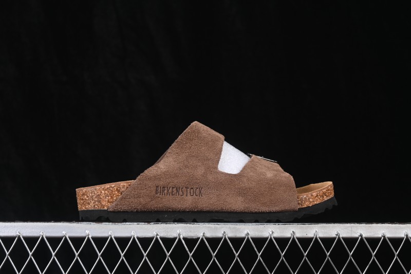 Birkenstock Sheepskin-Lined Suede Sandals with Cushioned Soft Cork Midsole - 1009527