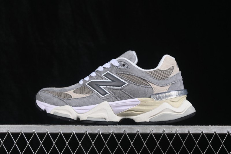New Balance Retro Casual Running Sneakers with Suede and Mesh Upper and ABZORB Cushioning - U9060LBA
