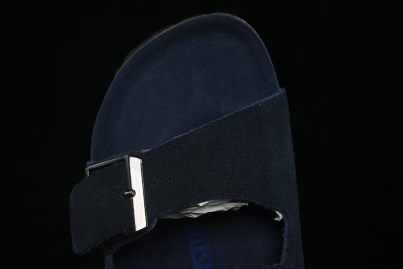 Birkenstock Sheepskin-Lined Suede Sandals with Cushioned Cork Midsole - 1009527