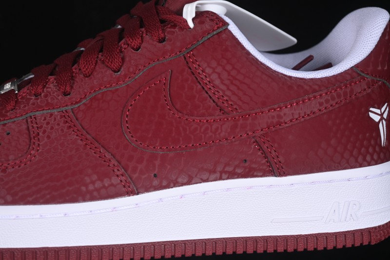 Nike Air Force 1 '07 Low Kobe Casual Sneakers with Full-Length Air Cushion - IB0018-600