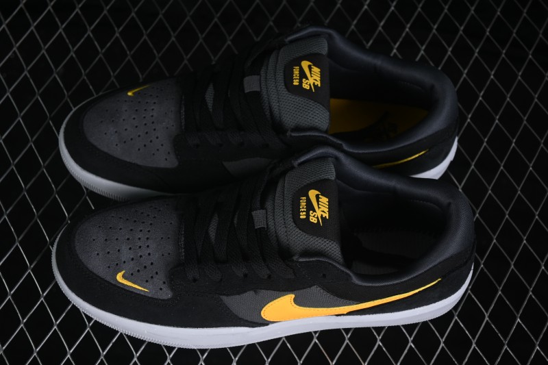 Nike SB Force 58 Retro Skateboarding Shoes with Durable Suede Construction - DV5477-009