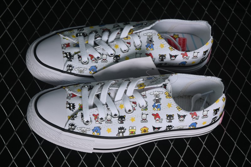 Converse ×Hello Kitty and Friends Picnic Chuck Taylor All Star Hi Low-Top Casual Skate Shoes - A17700C