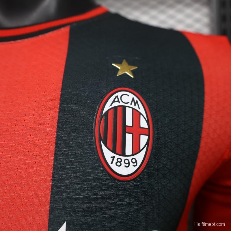 Player Version 26/27 AC Milan Home Long Sleeve Jersey