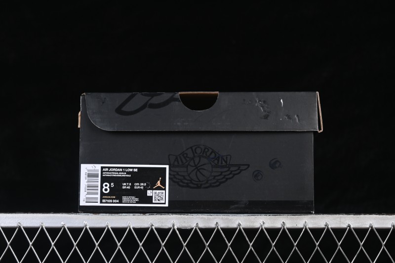 Nike Air Jordan 1 Low Retro Basketball Shoes with Black-Pink-White Color Blocking - IB7109-004