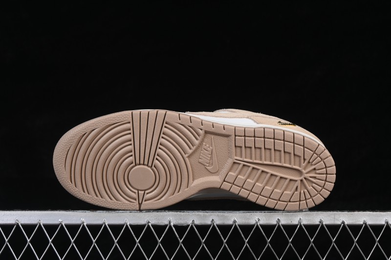 Nike SB Dunk Low Year of the Horse White Wheat Yellow Low-Top Skateboarding Shoes - IO4244-101