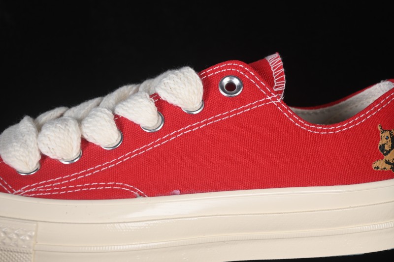 Converse Golf Le Fleur 1970s Low-Top Casual Skateboarding Shoes with Collaborative Flower Design - A12145C