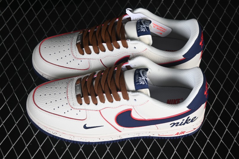 Nike Air Force 1 '07 Low Casual Sneakers with Multicolor Accents - NH0601-545