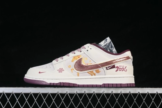 Nike SB Dunk Low Year of the Horse Chinese Heritage Lifestyle Low-Top Skate Shoes - DN3168-023
