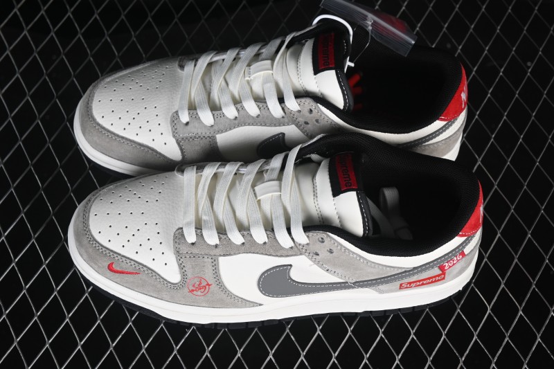 Nike SB Dunk Low Year of the Horse Limited Edition Grey Suede High-End Custom Low-Top Skateboarding Shoes - XZ5899-113