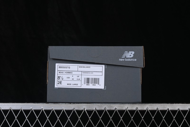 New Balance BB550 Series Leather Neutral Casual Running Shoes - BB550STG