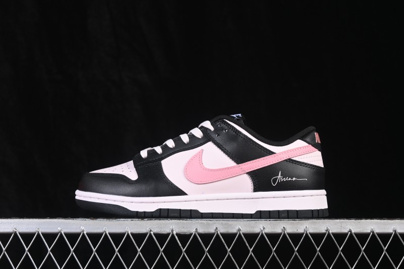 Nike SB Dunk Low Black Pink Anniversary Premium Low-Top Skateboarding Shoes - BP1228-173