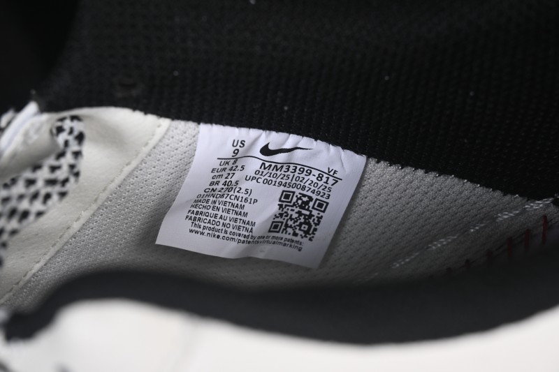 Nike Air Force 1 '07 Low Black and White Contrast Retro Basketball Sneakers - MM3399-817
