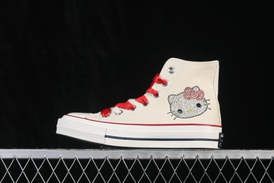 Converse 1970s Hello Kitty Limited Edition High-Top Casual Skate Shoes - 162053C