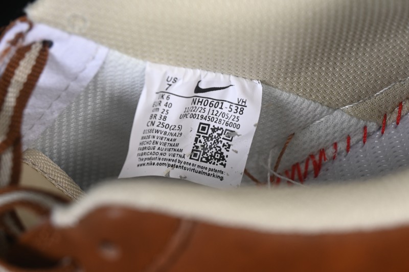 Nike Air Force 1 '07 Low Valentine's Day Limited Edition Brown Red Heart Print Low-Top Casual Skateboard Shoes - NH0601-538