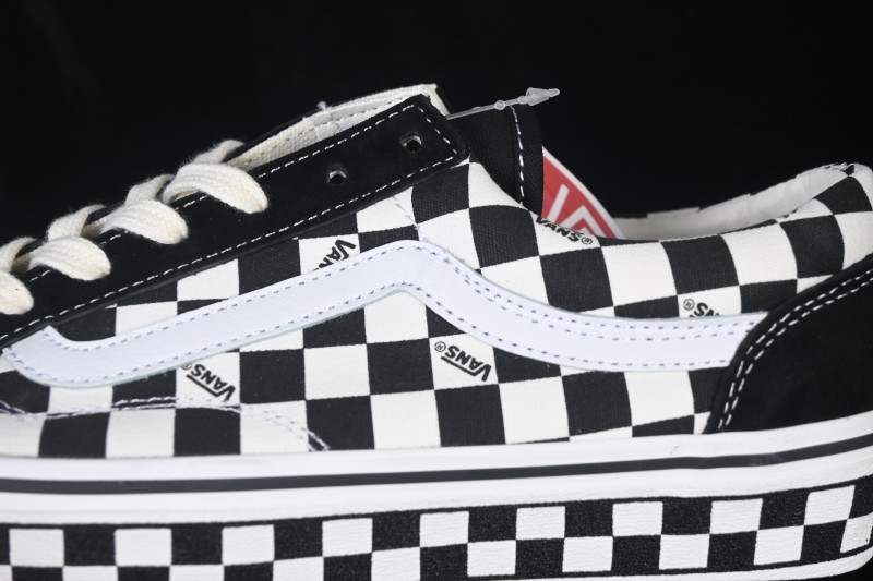Vans Style 36 Checkerboard Skateboarding Shoes with Anti-Slip Vulcanized Sole - VN0A3DZ3C2Y