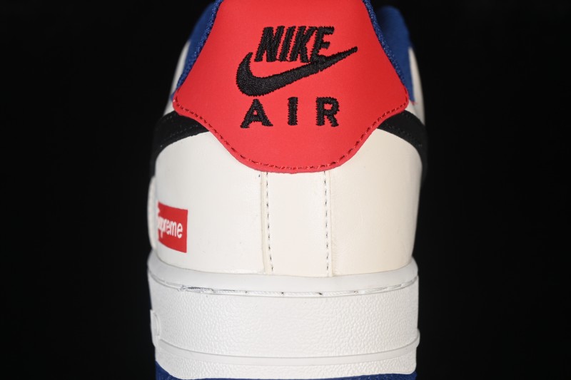 Nike Air Force 1 '07 Low Collaboration White Blue Red Black Low-Top Casual Skateboarding Shoes - CZ2959-100