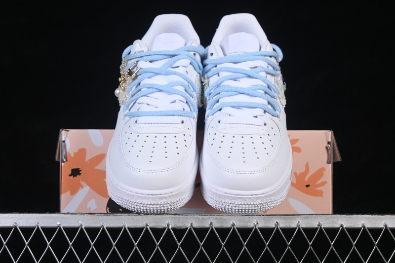 Nike Air Force 1 '07 Low Woven Blue Pastel Casual Skateboarding Shoes - DC9999-223