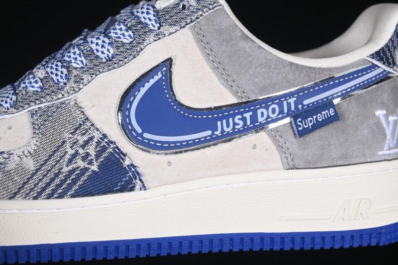 Nike Air Force 1 '07 Low Denim Monogram Casual Sneakers - SY1388-031
