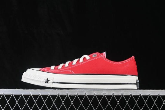 Converse Chuck 70s Low-Top Canvas Sneakers with Classic Star Chevron Design - A24225C