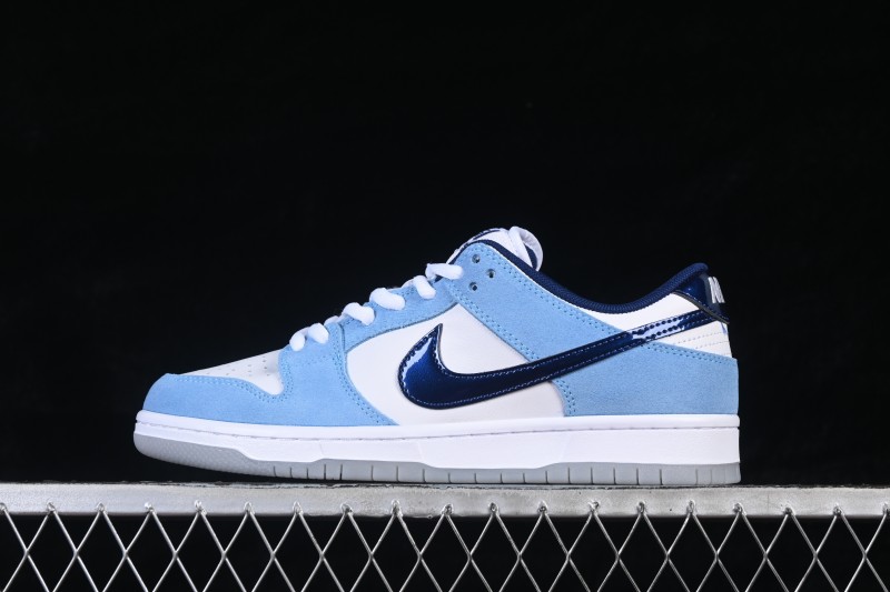 Nike SB Dunk Low Ocean Blue Premium Custom Low-Top Skateboarding Shoes - BP0508-038