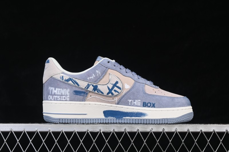 Nike Air Force 1 '07 Low Emotional Sketch Hand-Drawn Art Casual Sneakers - CD1212-111