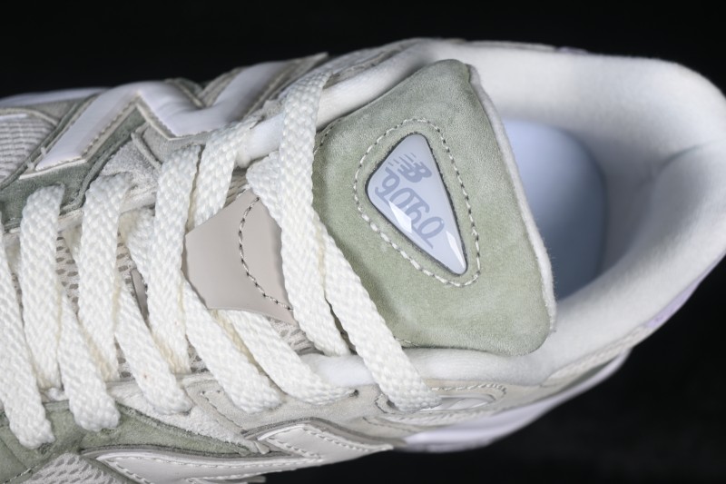 New Balance 9060 Retro Running Shoes with ABZORB Cushioning and Suede Overlays - U9060AUC