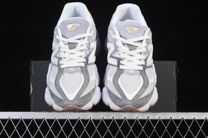 New Balance 9060 Retro Running Shoes with ABZORB Cushioning and Suede Overlays - U9060AUB