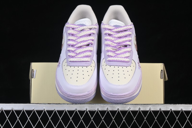 Nike Air Force 1'07 Low Pastel Candy Doodle Hand-Drawn Graffiti Casual Sneakers - FB1839-321