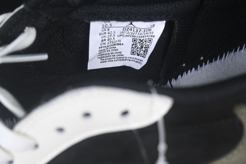 Nike Travis Scott x Air Jordan 1 Low OG Sneakers with Reverse Swoosh Design - DZ4137-106