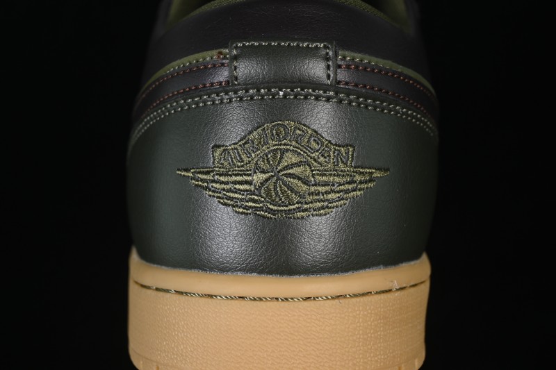 Air Jordan 1 Low OG Retro Basketball Shoes with Woven Leather Upper - IR0840-325
