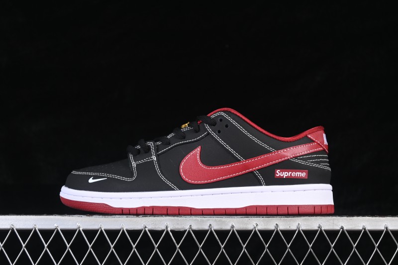 Nike SB Dunk Low Year of the Horse Limited Edition Black Red Custom Low-Top Skateboarding Shoes - AJ6817-005