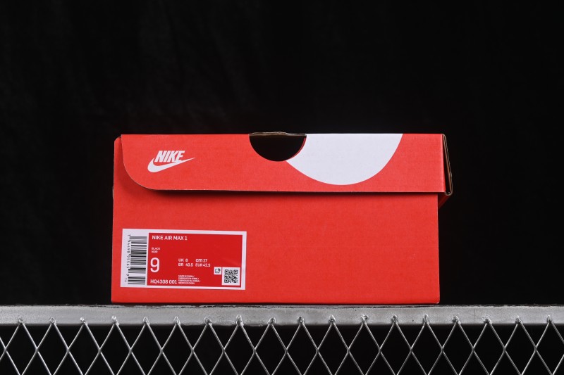 Nike Air Max 1 Retro Running Shoes with Half-Sole Air Cushion - HQ4308-001