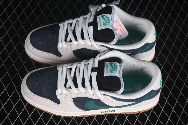 Nike SB Dunk Low Suede Grey Gum Skateboarding Shoes - HF3704-001