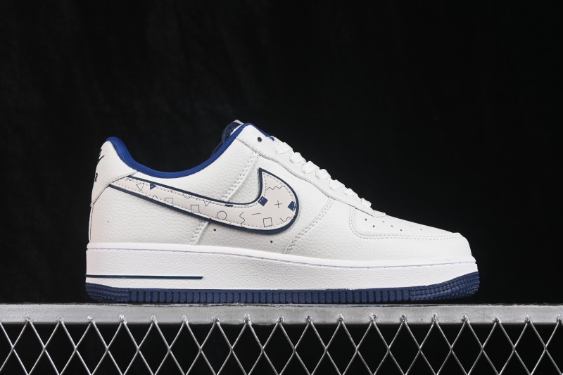 Nike Air Force 1 '07 Low Collaboration Casual Skateboarding Shoes with Full-Length Air Cushion - WY0655-112