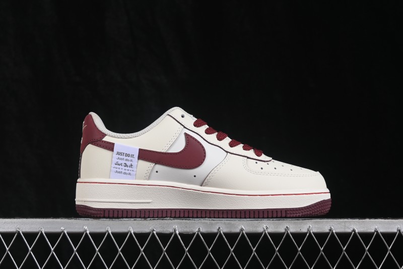 Nike Air Force 1 '07 Low Wild Berry Leopard Shadow Hand-Painted Casual Sneakers - FB1839-521