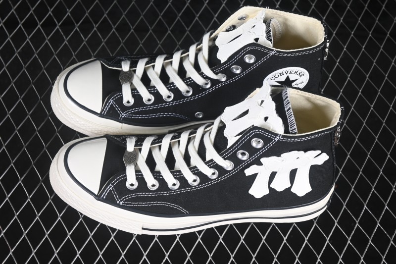 Converse Chuck 70s Chrome Hearts Collaboration High Top Canvas Shoes - 162058C