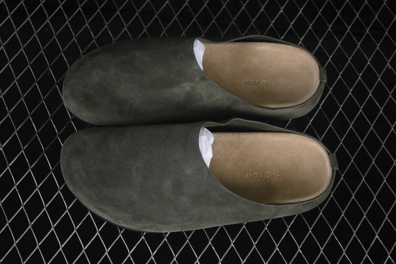 The Row Hudson Round-Toe Half-Covered Casual Mule Slippers - BTOL
